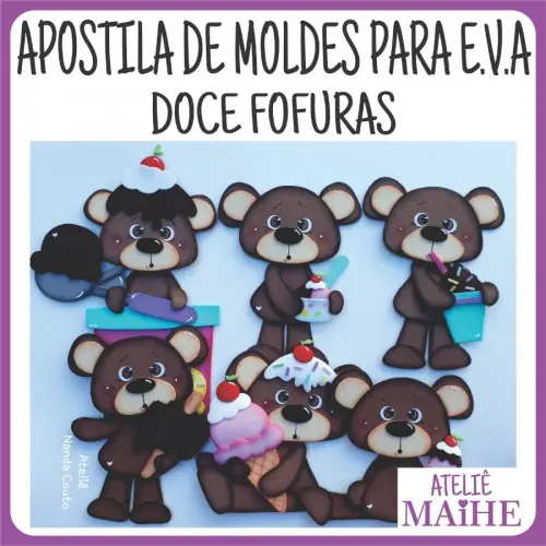 APOSTILA DE MOLDES PARA EVA DOCE FOFURAS