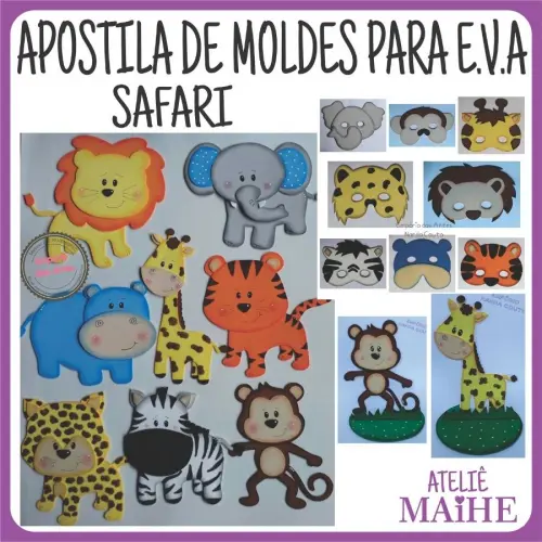 APOSTILA DE MOLDES PARA EVA SAFARI