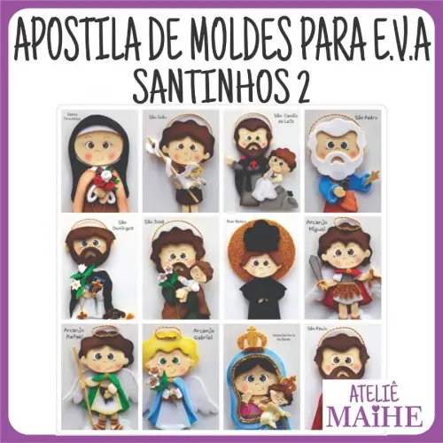 APOSTILA DE MOLDES PARA EVA SANTINHOS 2