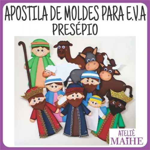 PRESÉPIO - Apostila de Moldes EVA