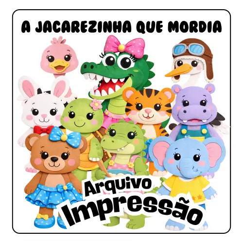 A JACAREZINHA QUE MORDIA - Arquivo para Impressão