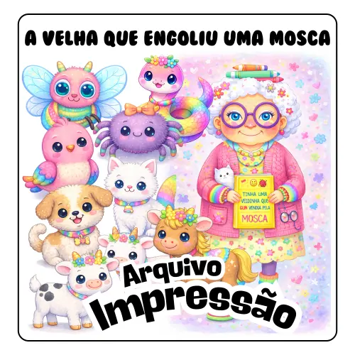 A VELHA QUE ENGOLIU UMA MOSCA - Arquivo para Impressão