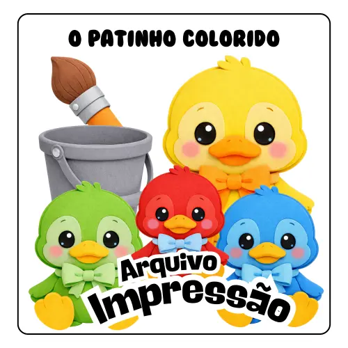 O PATINHO COLORIDO - Arquivo para Impressão
