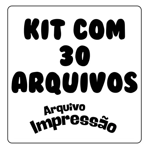 SUPER KIT COM 30 ARQUIVOS PARA IMPRESSÃO – EDUCAÇÃO INFANTIL