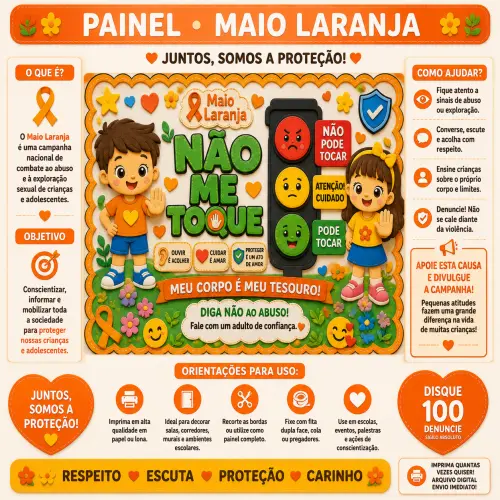 PAINEL RETANGULAR MAIO LARANJA 1 – ARQUIVO DIGITAL