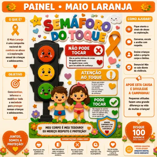 PAINEL RETANGULAR EM PÉ 3 – MAIO LARANJA