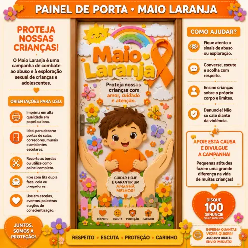 PAINEL DE PORTA 2 – MAIO LARANJA