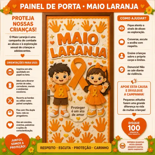 PAINEL DE PORTA 3 – MAIO LARANJA