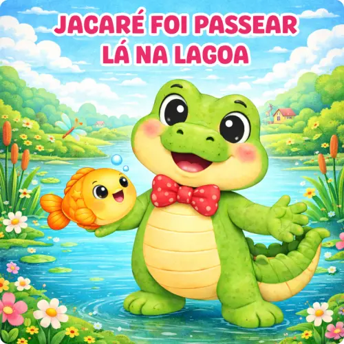 JACARÉ FOI LÁ NA LAGOA - Arquivo para Impressão