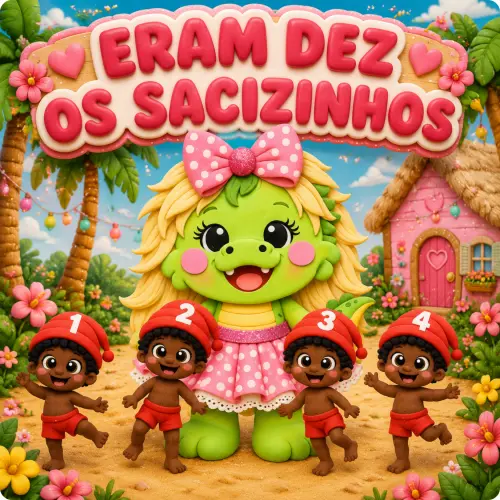 ERAM DEZ OS SACIZINHOS -Arquivo para Impressão