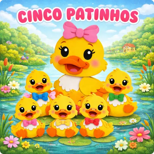 CINCO PATINHOS 1 - Arquivo para impressão