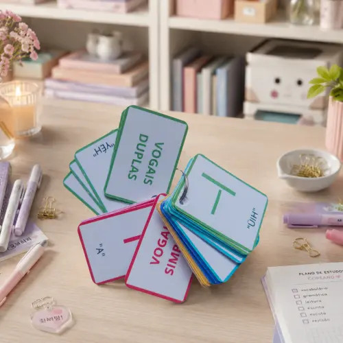 Flashcard Alfabeto Coreano Hangul - Arquivo para Impressão