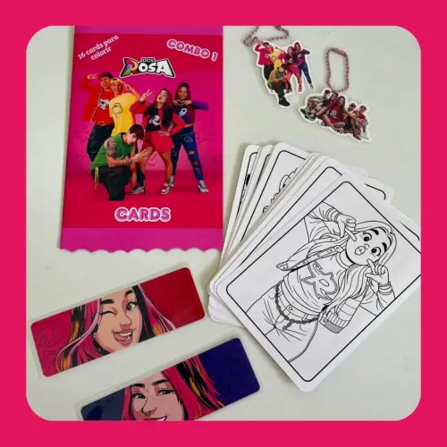 DOS ROSA - LIVRO DE COLORIR