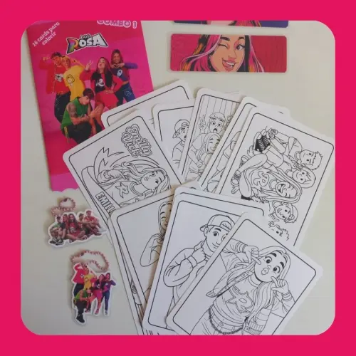 DOS ROSA - LIVRO DE COLORIR