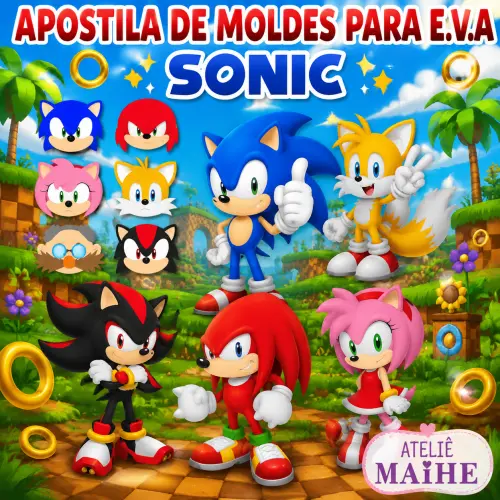 SONIC - Apostila de Moldes EVA