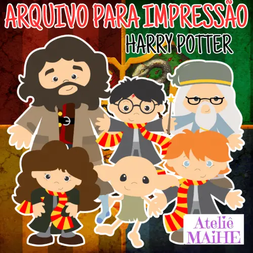 HARRY POTTER - APOSTILA DE MOLDES PARA EVA