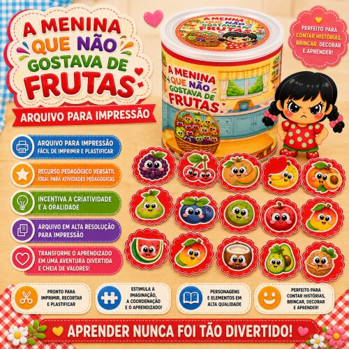 LATA A MENINA QUE NÃO GOSTAVA DE FRUTAS - ARQUIVO DIGITAL PARA IMPRESSÃO