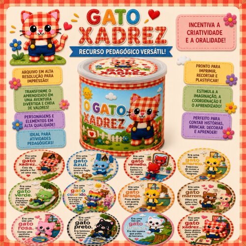 LATA O GATO XADREZ - ARQUIVO DIGITAL PARA IMPRESSÃO
