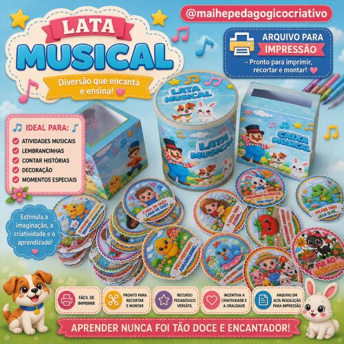 LATA MUSICAL - ARQUIVO DIGITAL PARA IMPRESSÃO