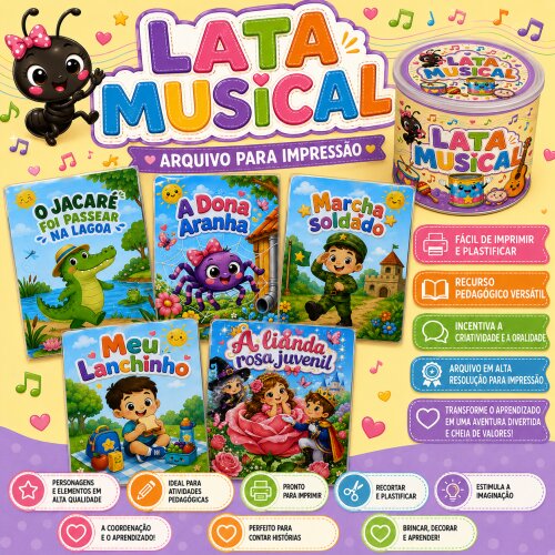 LATA MUSICAL - ARQUIVO DIGITAL PARA IMPRESSÃO