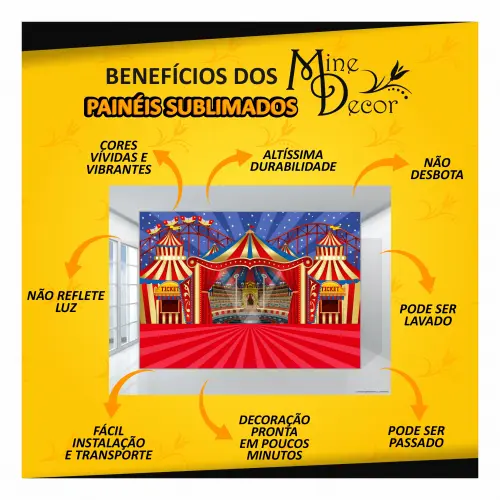 Kit Para Festa Painel Sublimado e Fechamento de Mesa Moana 2