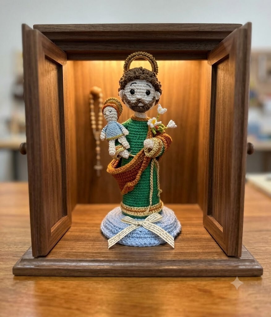 São José em Amigurumi – Fé, Proteção e Amor em Cada Ponto