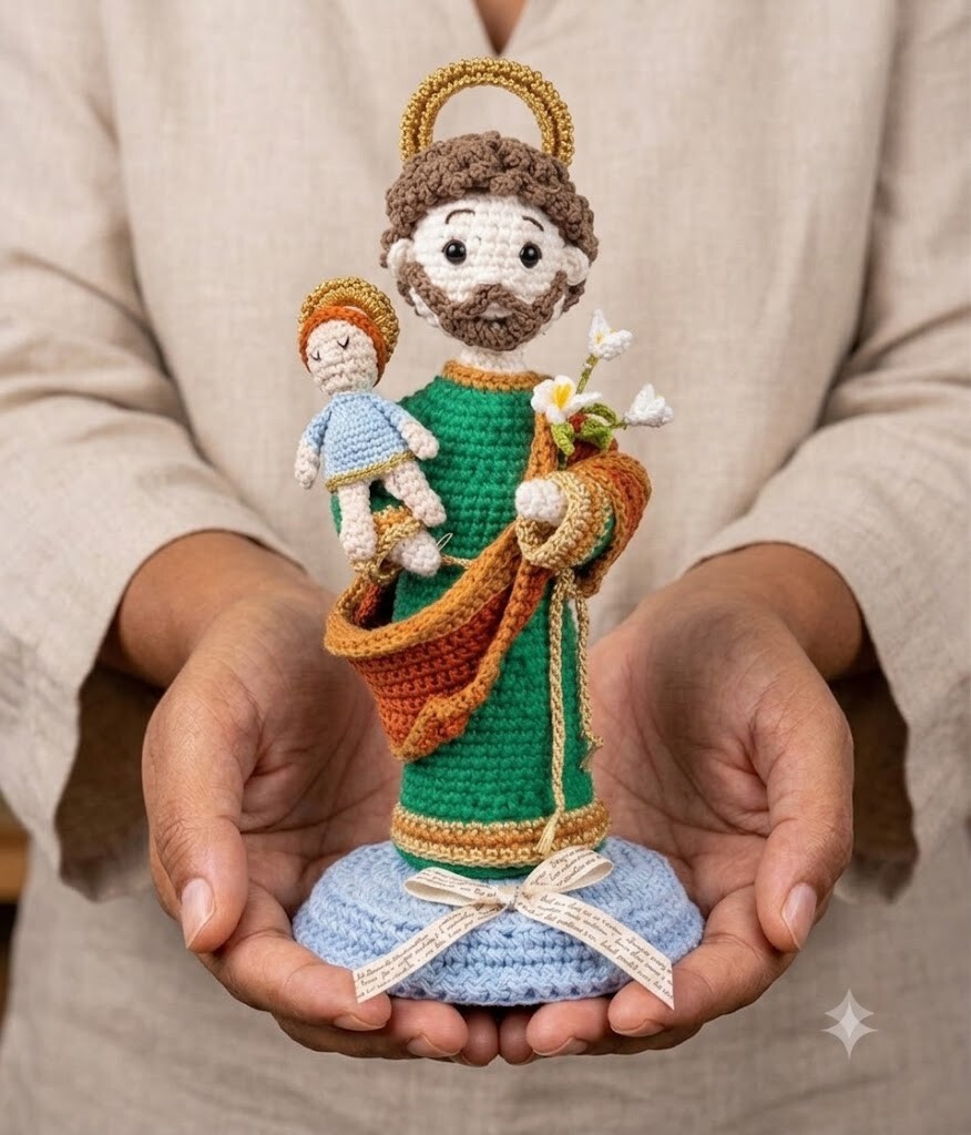 São José em Amigurumi – Fé, Proteção e Amor em Cada Ponto
