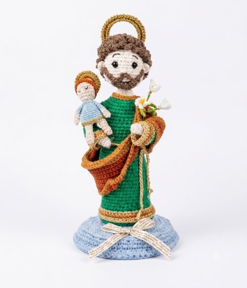 São José em Amigurumi – Fé, Proteção e Amor em Cada Ponto