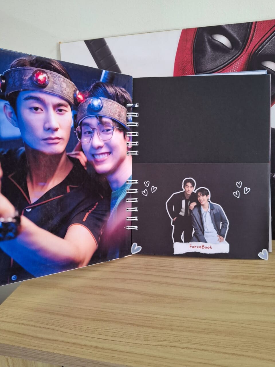 Caderno Personalizado FORCEBOOK,com Fotos entre as Folhas,  Folha