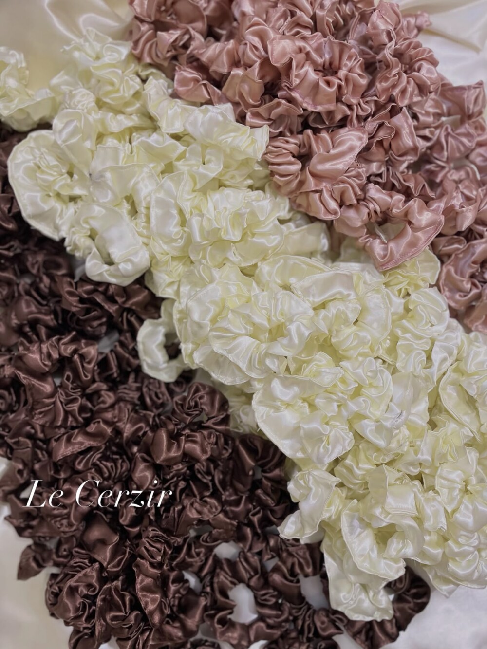 scrunchies de cetim (xuxinhas) 20 unidades