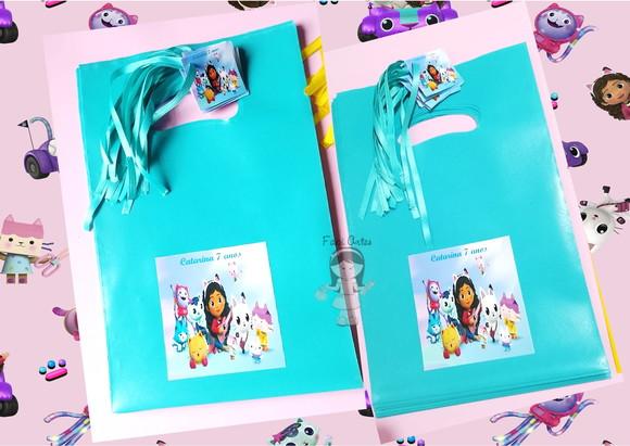 a Casa Mágica da Gabby Sacolinha Personalizada com Tag e Fit
