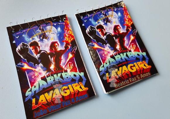 Bloquinho Personalizado Sharkboy Lavagirl