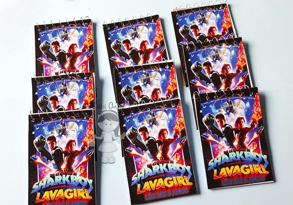 Bloquinho Personalizado Sharkboy Lavagirl