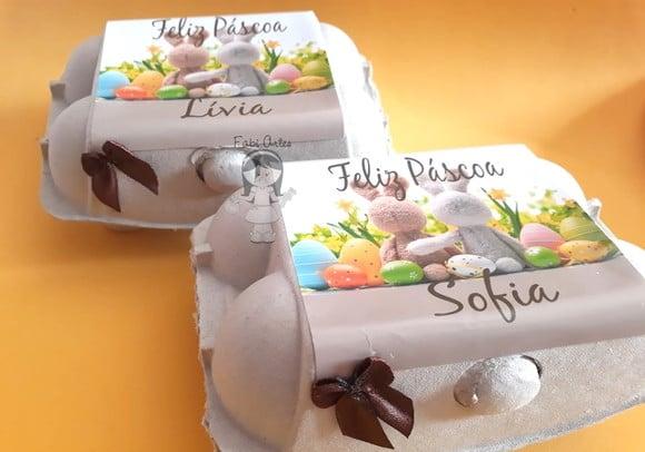 Caixinhas de Ovos Páscoa com Lacinho
