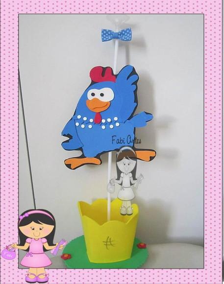 Centro de Mesa da Galinha Pintadinha