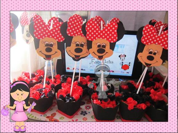 Centro de Mesa Minnie e Mickey