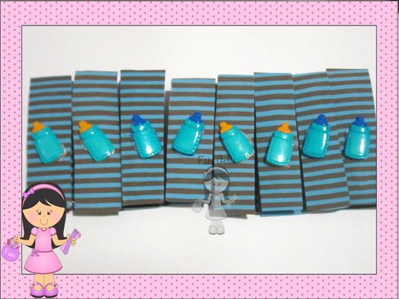 Chá de Bebe Pregadores Decorados com Imã