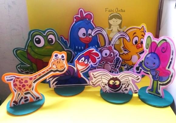 Galinha Pintadinha Kit com 8 Display Decoração