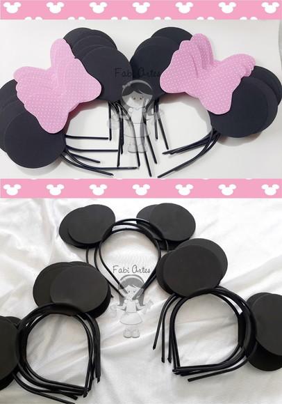 Kit 25 Tiaras Minnie Rosa 25 Tiaras Mickey