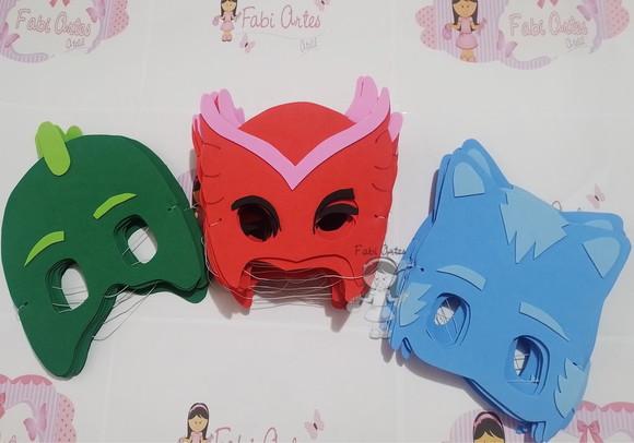 Kit 40 Máscaras e 40 Braceletes em Eva Imagem Impressa Pj