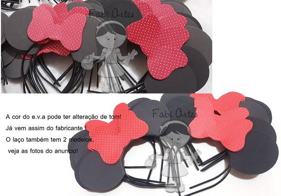 Kit 6 Tiaras Mickey e 6 Tiaras Minnie