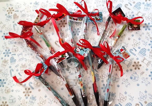 Kit de Natal Caneta e Lápis Personalizados