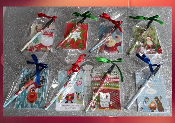 Kit Natal Bloquinho e Caneta