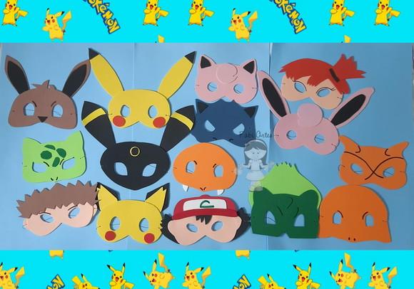 Máscaras do Pokemon em Eva
