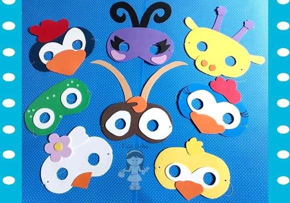 Máscaras Turma da Galinha Pintadinha