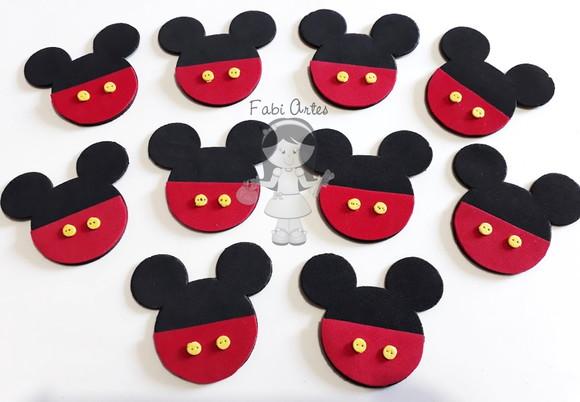 Mickey e Minnie Apliques Carinha