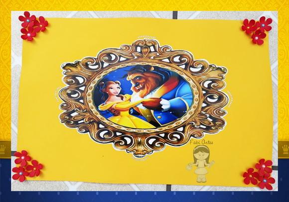 Mini Painel a Bela e a Fera