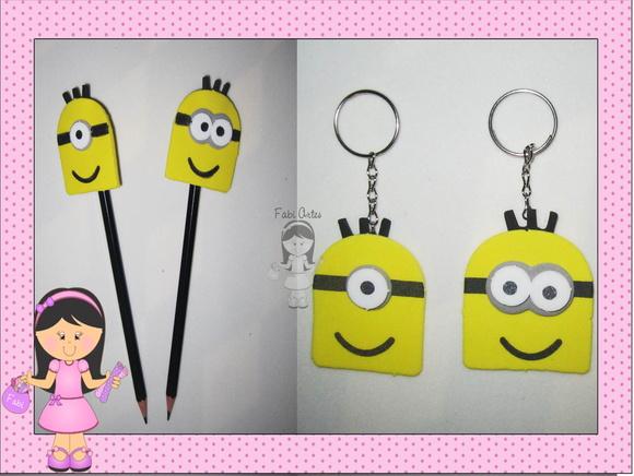 Minions Lápis ou Chaveiro