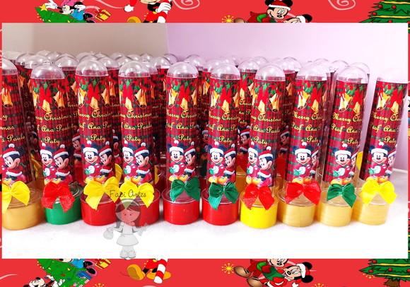 Minnie e Mickey Tubetes de Natal