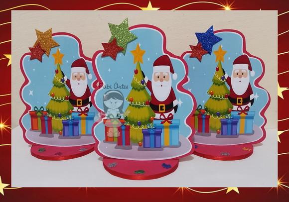Papai Noel Totem Display Natal 6 Unidades